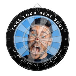 Benutzerdefiniertes Dartboard mit lustigem Gesicht Dartscheibe