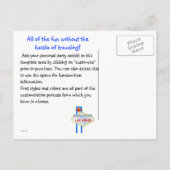 Benutzerdefiniertes Date Vegas Style Party Einladungspostkarte (Rückseite)