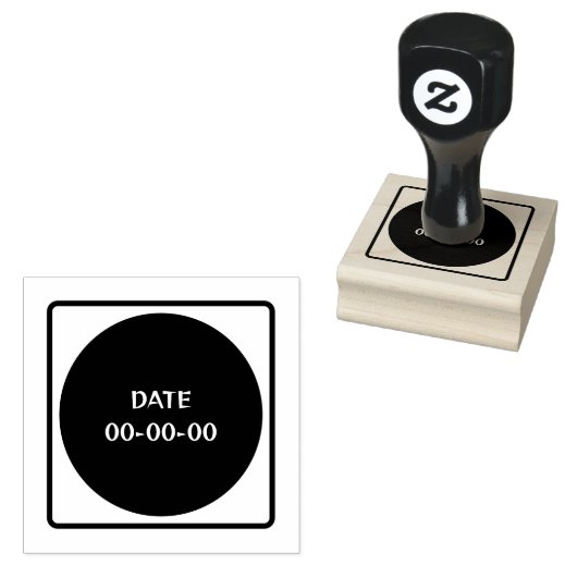 Benutzerdefiniertes Datum 00-00-00 Text Druckfarbe Gummistempel (Stempel)