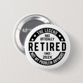 Benutzerdefiniertes Datum Die Legende hat offiziel Button (Vorne & Hinten)