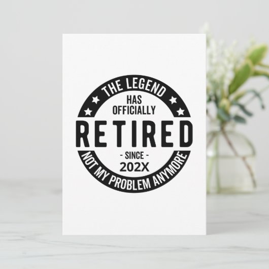 Benutzerdefiniertes Datum Die Legende hat offiziel Einladung (Stehend Vorderseite)