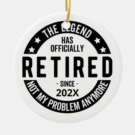 Benutzerdefiniertes Datum Die Legende hat offiziel Keramik Ornament (Vorne)