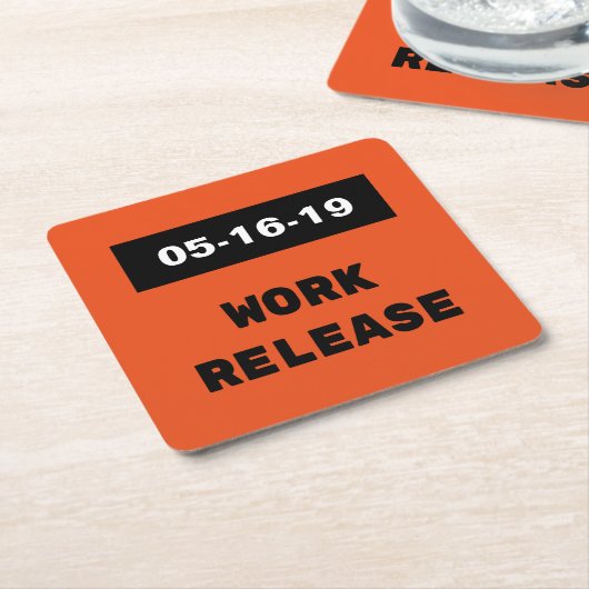 Benutzerdefiniertes Datum für den Einstieg in den Rechteckiger Pappuntersetzer (angewinkelt)