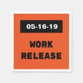 Benutzerdefiniertes Datum für die Ausgabe von Arbe Serviette (Vorderseite)