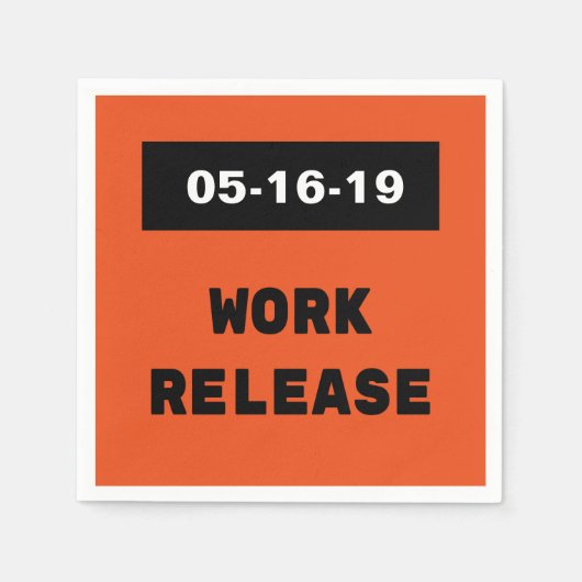 Benutzerdefiniertes Datum für die Ausgabe von Arbe Serviette (Vorderseite)