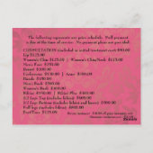 Benutzerdefiniertes Datum Postkarte (Rückseite)