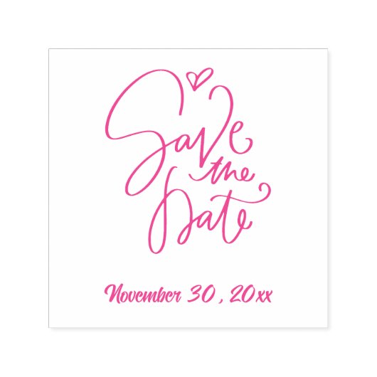 Benutzerdefiniertes Datum Save the Date Skriptseri Permastempel (Design)