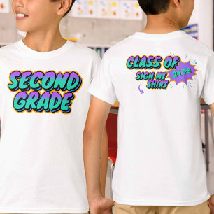 Benutzerdefiniertes Datum Zweite Stufe Unterschrei T-Shirt