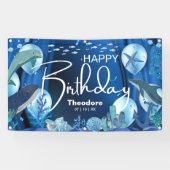Benutzerdefiniertes Deep-Sea-Geburtstagsbanner Banner (Horizontal)