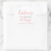 Benutzerdefiniertes Design - Addison Runder Aufkleber (Tasche)