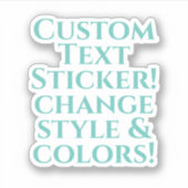 Benutzerdefiniertes Design Aufkleber (Vorderseite)