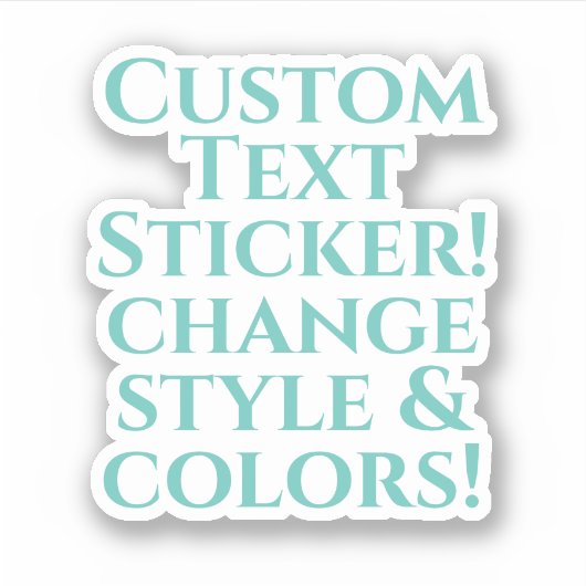 Benutzerdefiniertes Design Aufkleber (Vorderseite)