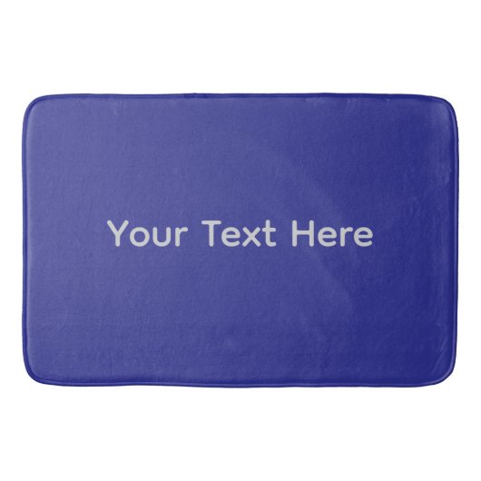 Benutzerdefiniertes Design blau Badematte (Vorderseite)
