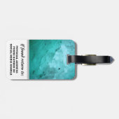 Benutzerdefiniertes Design der Aqua Stone-ID mit L Gepäckanhänger (Rückseite horizontal)