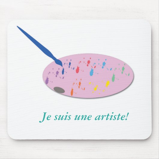 Benutzerdefiniertes Design der Artist-Palette Mousepad (Vorne)