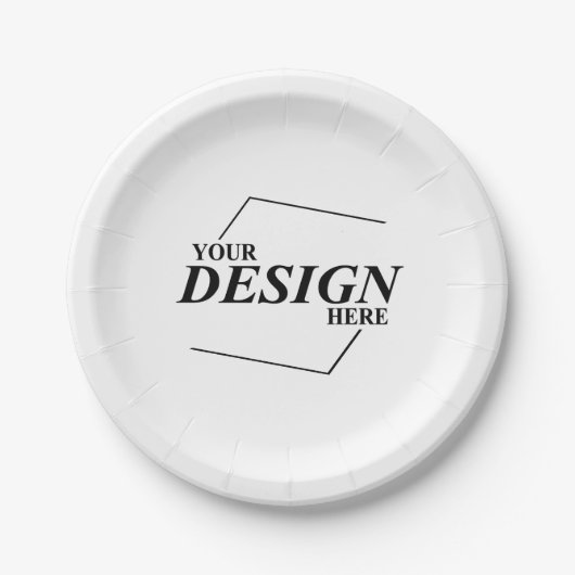 Benutzerdefiniertes Design Erstellen einer eigenen Pappteller (Vorderseite)