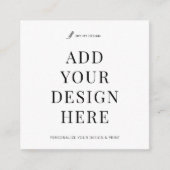 Benutzerdefiniertes Design für den Ausdruck einer Quadratische Visitenkarte (Vorderseite)