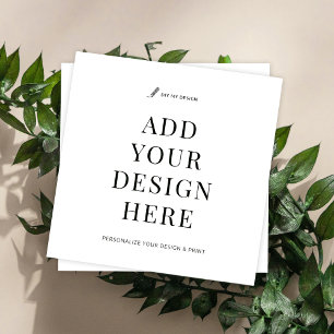 Benutzerdefiniertes Design für den Ausdruck einer  Quadratische Visitenkarte