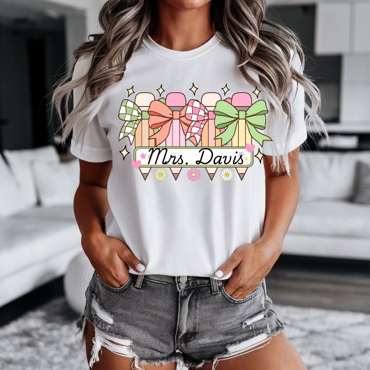 Benutzerdefiniertes Design für den Namen des Schul T-Shirt