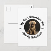 Benutzerdefiniertes Design für die Erinnerung an H Postkarte (Vorne/Hinten)