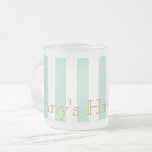 Benutzerdefiniertes Design für die Miniaturgrüne S Mattglastasse (Vorderseite Links)