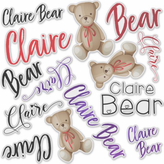 Benutzerdefiniertes Design für ein süßes Mädchen m Aufkleber (Vorderseite)