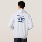 Benutzerdefiniertes Design für Harris Walz Hoodie (Schwarz voll)