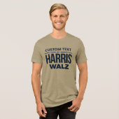 Benutzerdefiniertes Design für Harris Walz Tri-Blend Shirt (Vorderseite voll)