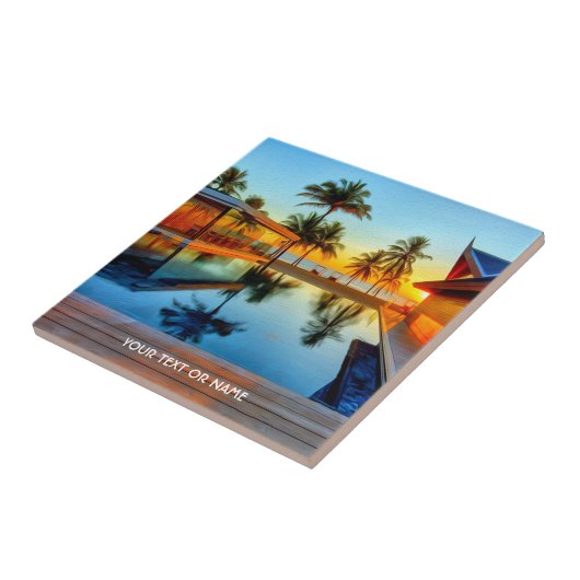 Benutzerdefiniertes Design mit eigenem Text und Ih Fliese (Seite)