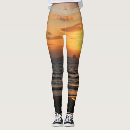 Benutzerdefiniertes Design mit eigenem Text und Ih Leggings (Vorderseite)