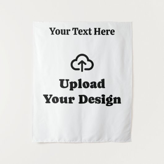 Benutzerdefiniertes Design mit Text Wandteppich (Vorderseite)