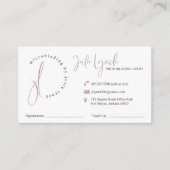 Benutzerdefiniertes Design | Nicht bearbeitbar Zaz Visitenkarte (Vorderseite)