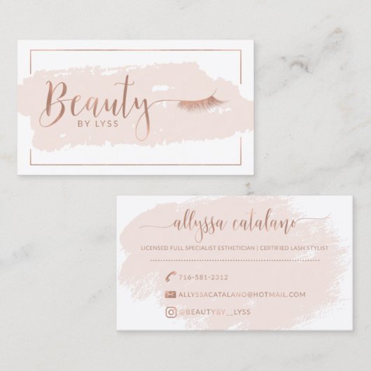 Benutzerdefiniertes Design | Nicht bearbeitbare Za Visitenkarte (Vorne/Hinten)