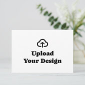 Benutzerdefiniertes Design RSVP Karte (Stehend Vorderseite)