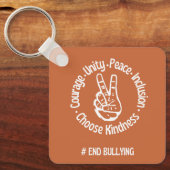 Benutzerdefiniertes Design: Unity Day Orange Anti Schlüsselanhänger (Vorderseite)