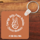 Benutzerdefiniertes Design: Unity Day Orange Anti Schlüsselanhänger (Rückseite)