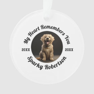 Benutzerdefiniertes Design zur Erinnerung an Hunde Ornament