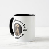 Benutzerdefiniertes Design zur Erinnerung an Hunde Tasse (Vorderseite Links)