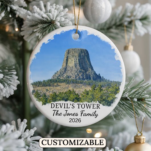 Benutzerdefiniertes Devils-Tower-Nationalmonument, Keramik Ornament