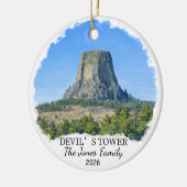 Benutzerdefiniertes Devils-Tower-Nationalmonument, Keramik Ornament (Links)
