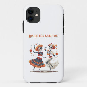 Benutzerdefiniertes Día de los Muertos tanzendes S Case-Mate iPhone Hülle
