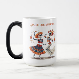 Benutzerdefiniertes Día de los Muertos tanzendes S Verwandlungstasse
