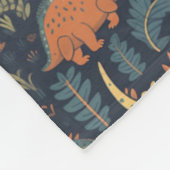 Benutzerdefiniertes Dinosaurier-Muster Fleecedecke (Ecke)