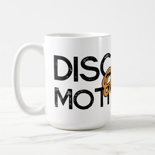 Benutzerdefiniertes Disziplin-über-Motivation-Büro Kaffeetasse (Links)