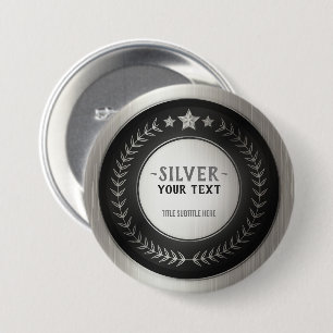 BENUTZERDEFINIERTES DIY-MEDAILLE SILBER Champion E Button