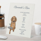 Benutzerdefiniertes Dog-Bar-Pedestzeichen Sockelschild (In Situ)