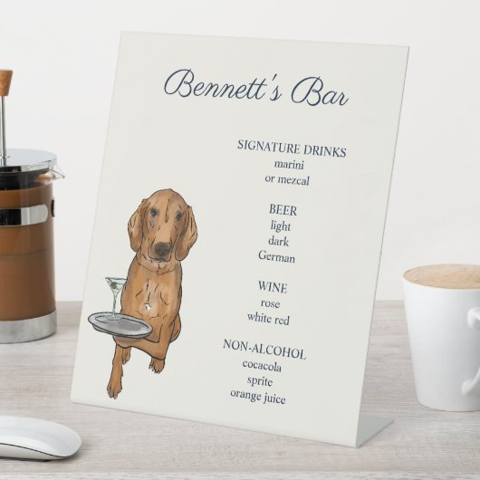 Benutzerdefiniertes Dog-Bar-Pedestzeichen Sockelschild (In Situ)