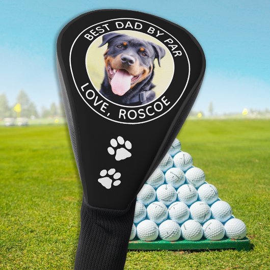 Benutzerdefiniertes DOG-Foto Bester VATER nach Par Golf Headcover