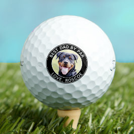 Benutzerdefiniertes DOG-Foto Bester VATER nach Par Golfball