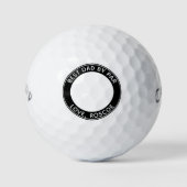 Benutzerdefiniertes DOG Foto Bester VATER per Par  Golfball (Vorderseite)